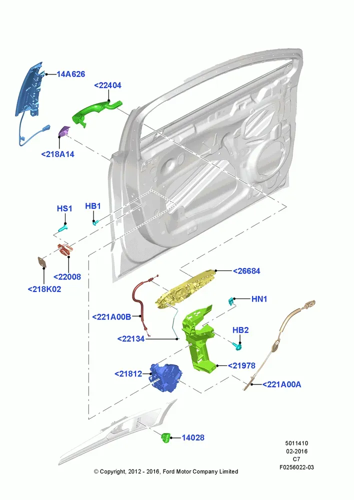Front Door Lock Controls diagram