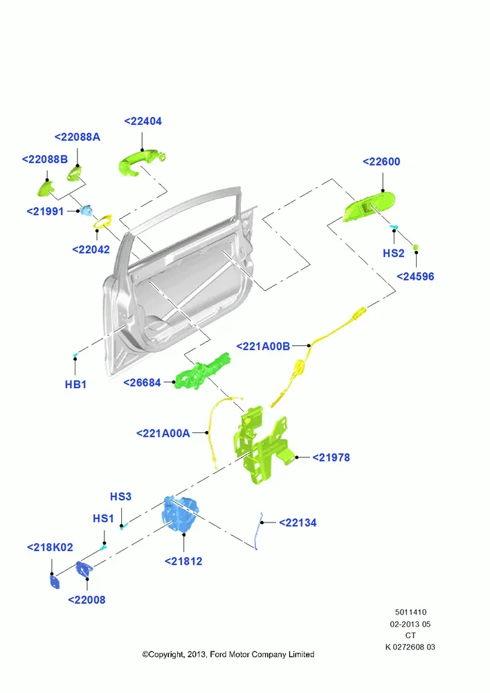 Front Door Lock Controls diagram