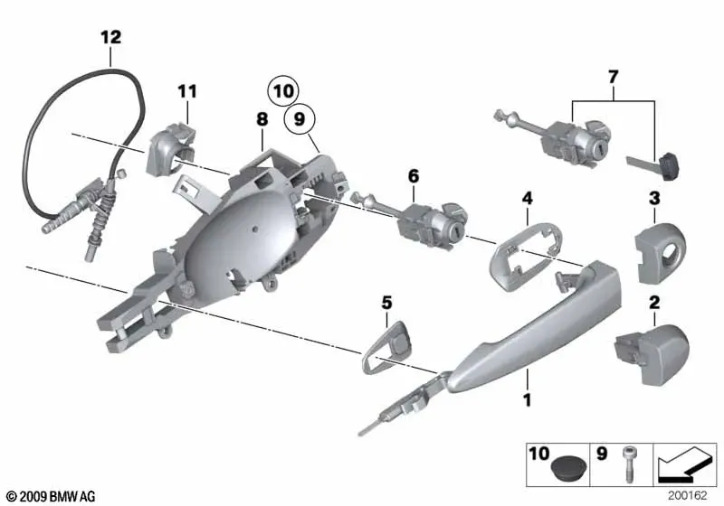 Front door lock diagram