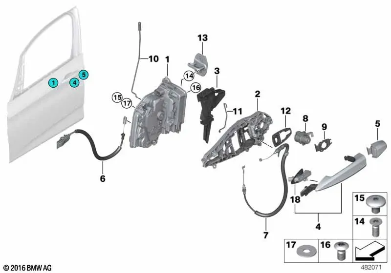 Замки передних дверей diagram