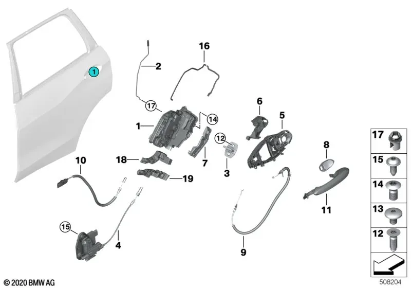 Rear Door Locks diagram