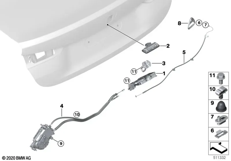 Tailgate Lock diagram