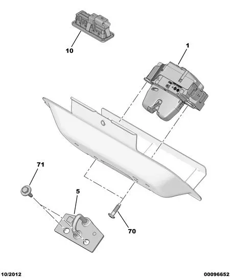 Trunk lid lock diagram