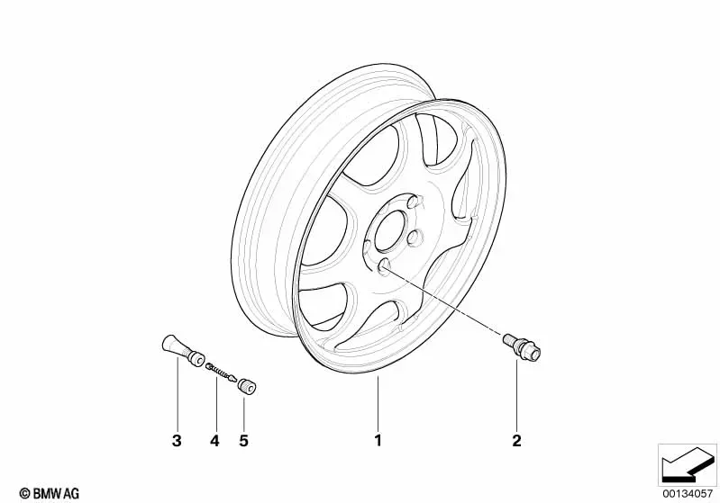Alloy Spare Wheel diagram