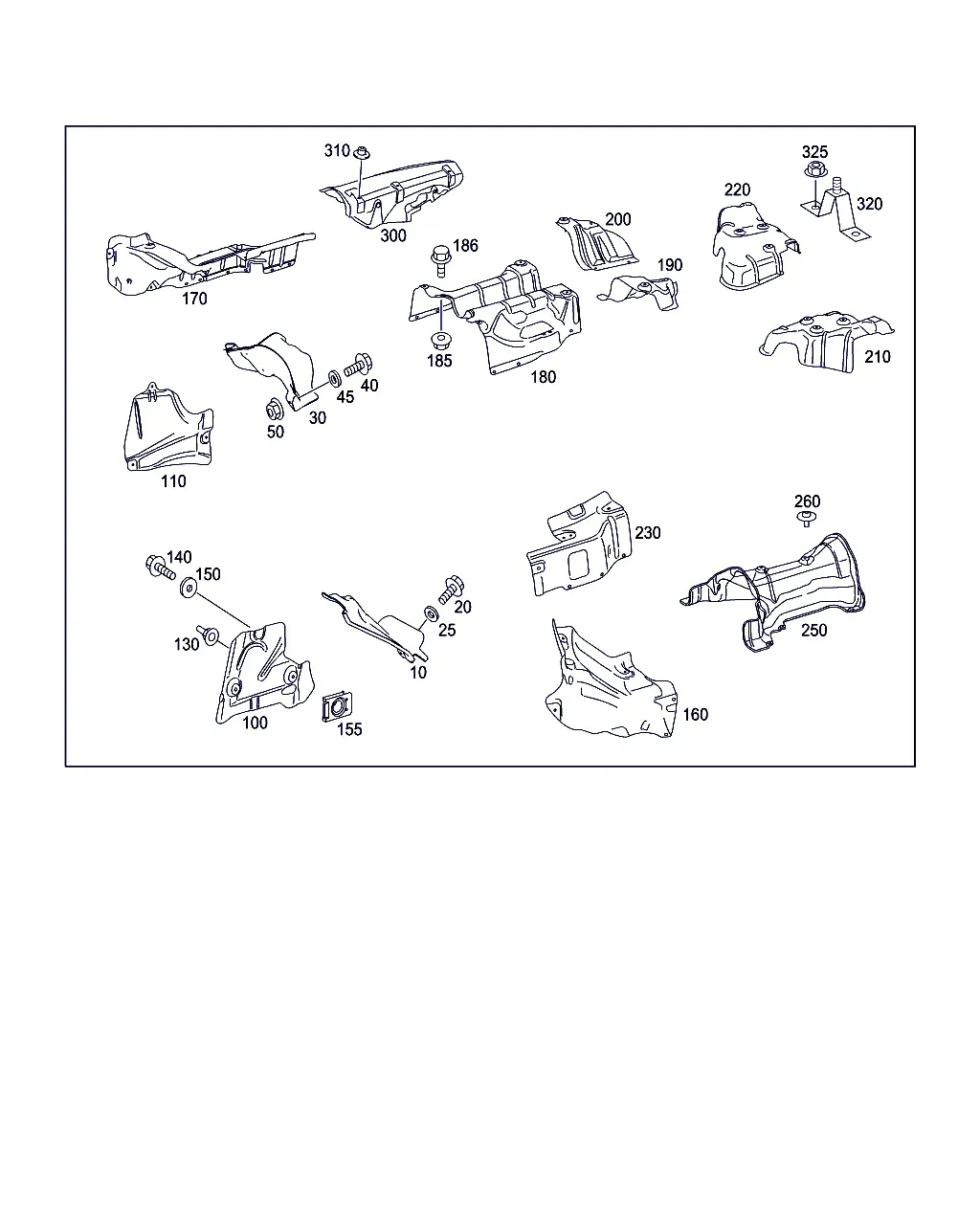 Exhaust Heat Shields diagram