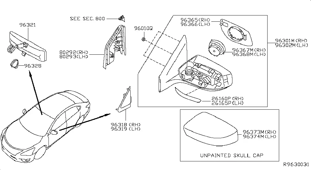Rear View Mirrors diagram