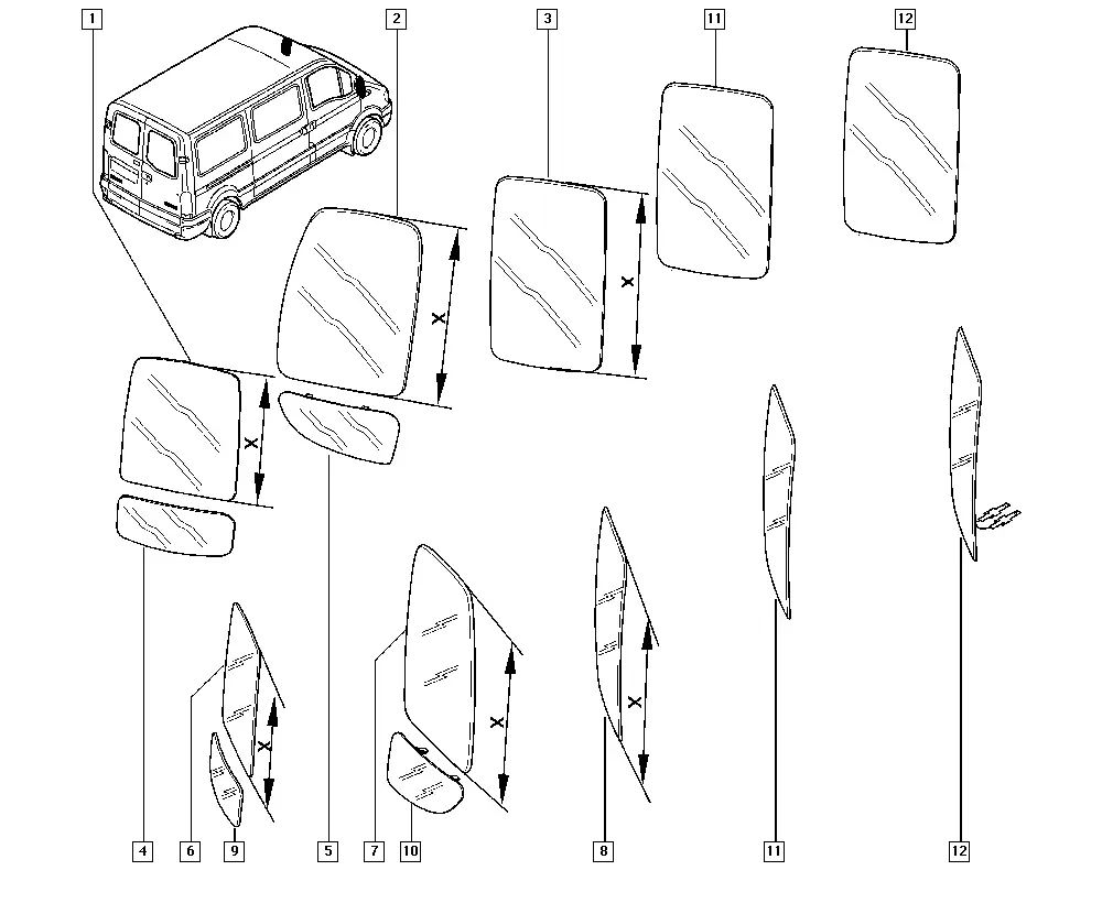 Rearview Mirrors diagram
