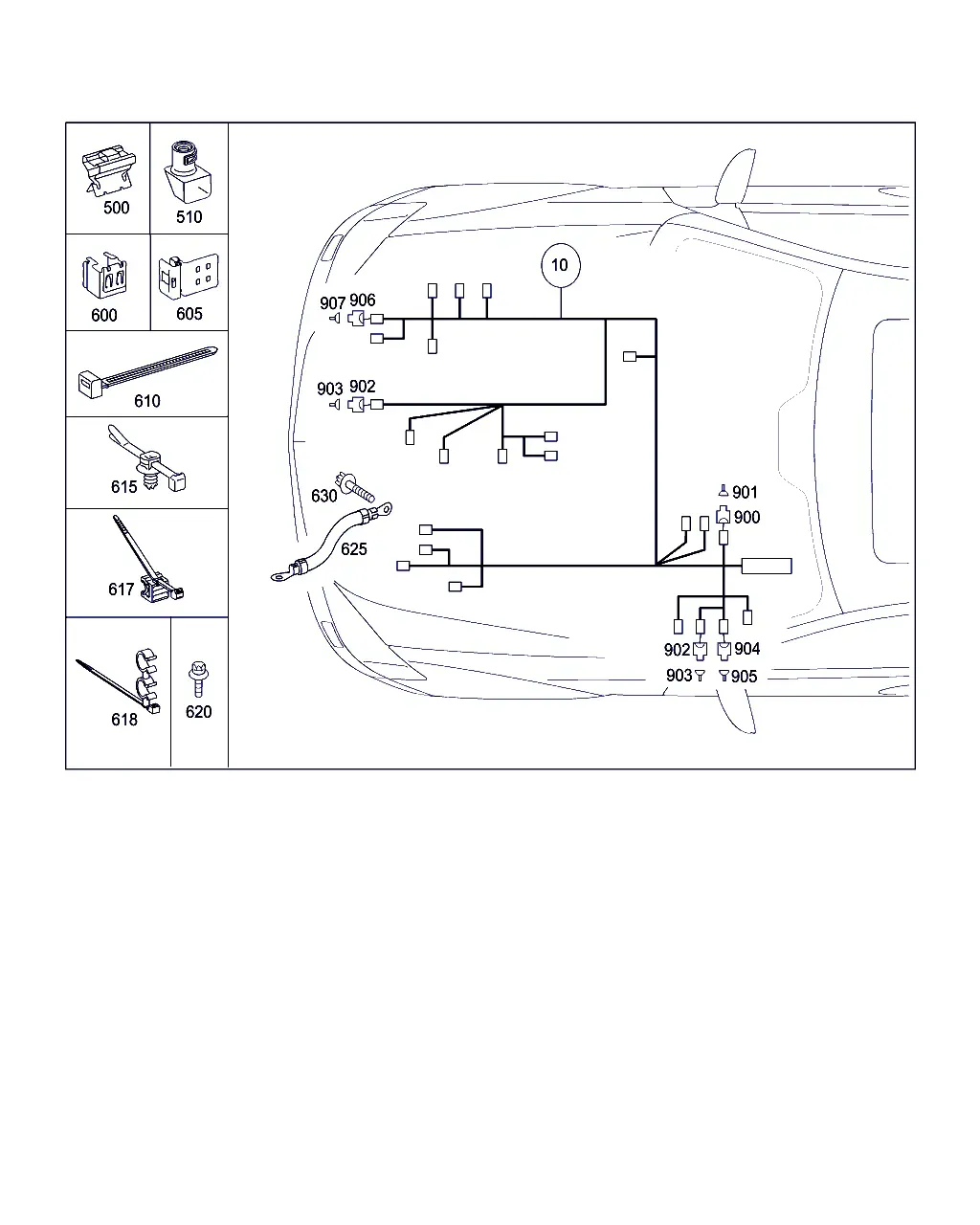 Жгут электропроводки двигателя diagram