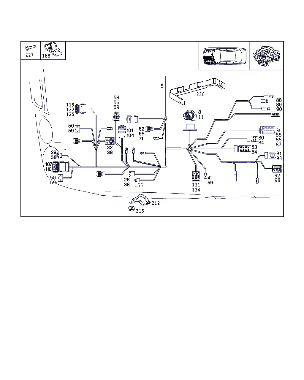 Engine Wiring Harness on Body diagram