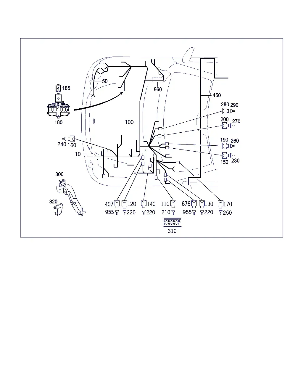 Engine Wiring Harness on Body diagram