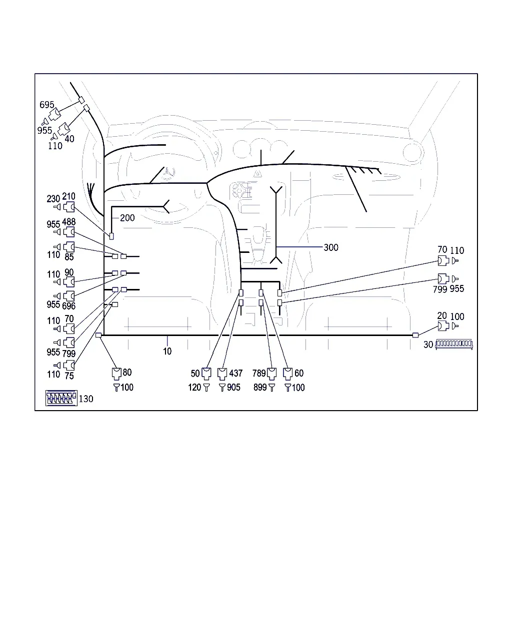 Front Panel Wiring Harness diagram