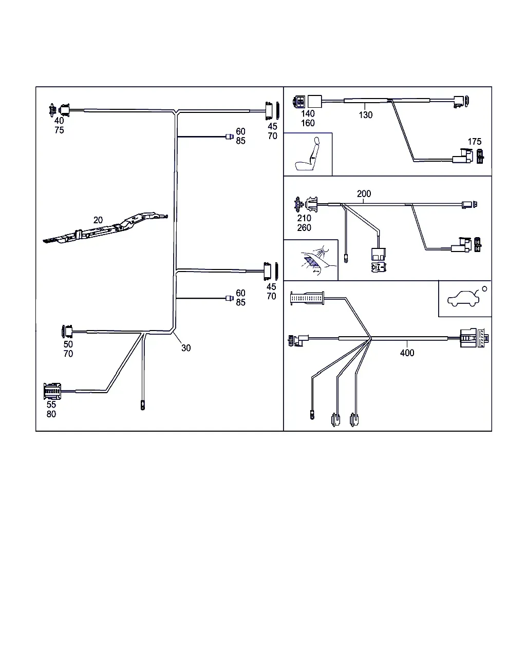 Luggage compartment wiring harness diagram