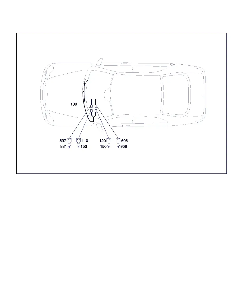 Sun Sensor and Washer Nozzle Heater Wiring Harness diagram