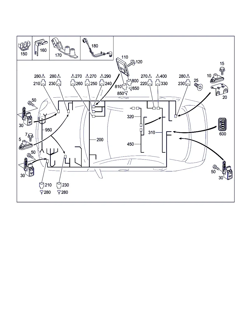 Semi-Active Air Suspension Wiring Harness diagram