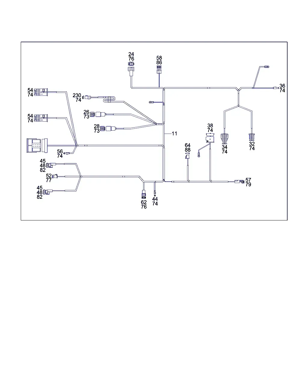 Жгут проводов системы COMAND diagram