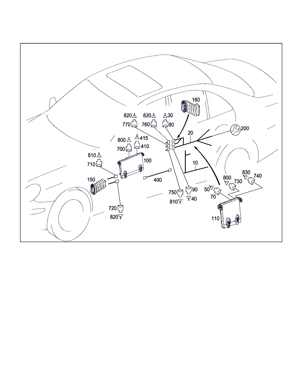 Жгуты проводов дверей и защитные рукава diagram