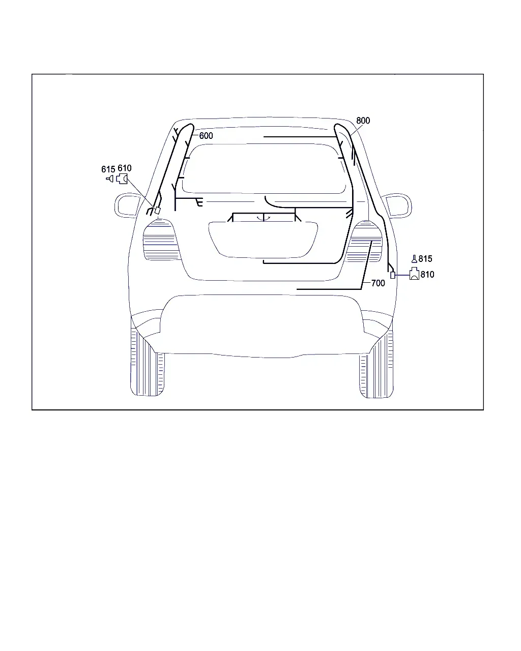 Door Wiring Harnesses and Protective Sleeves diagram