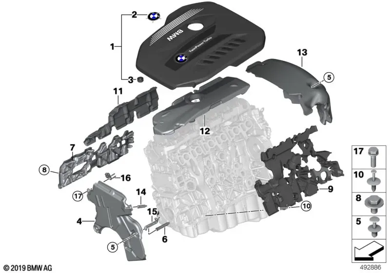 Engine Acoustic Cover diagram