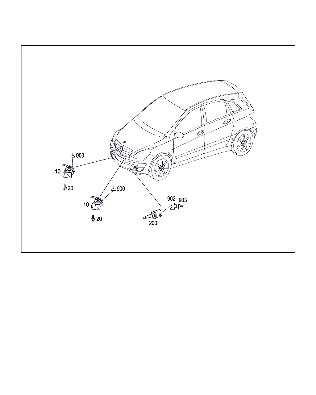 Horn and Ambient Temperature Sensor diagram