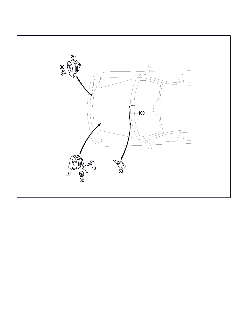 Звуковой сигнал и датчик наружной температуры diagram