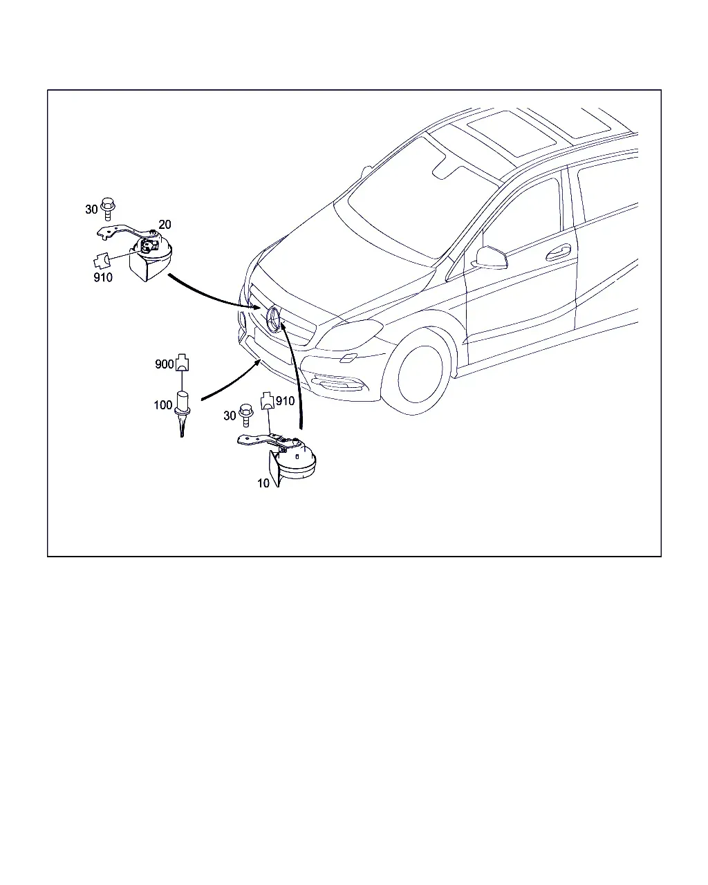 Horn and Ambient Temperature Sensor diagram