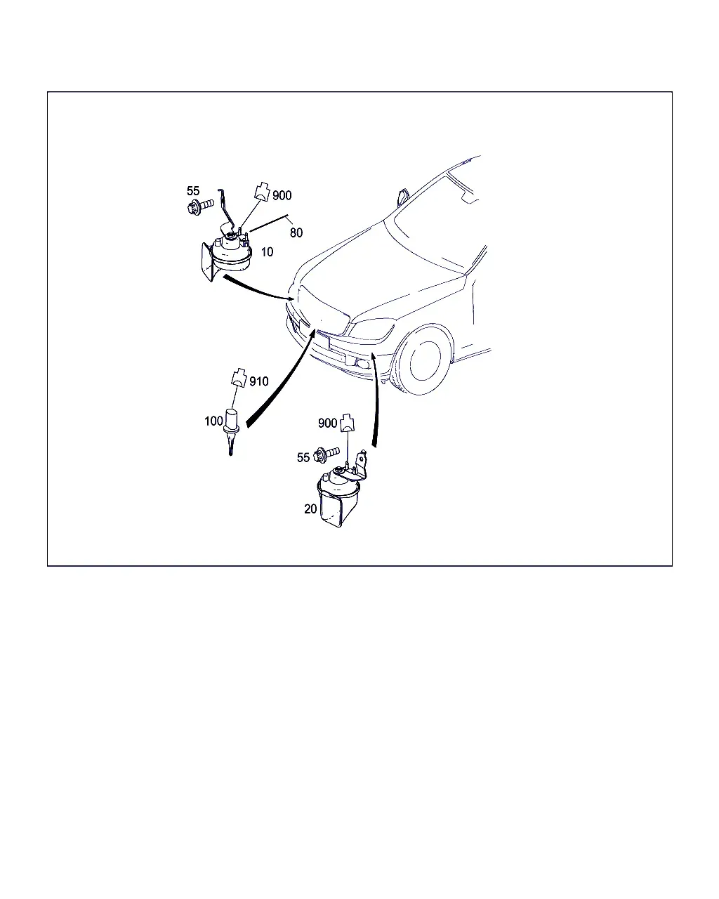 Horn and Ambient Temperature Sensor diagram