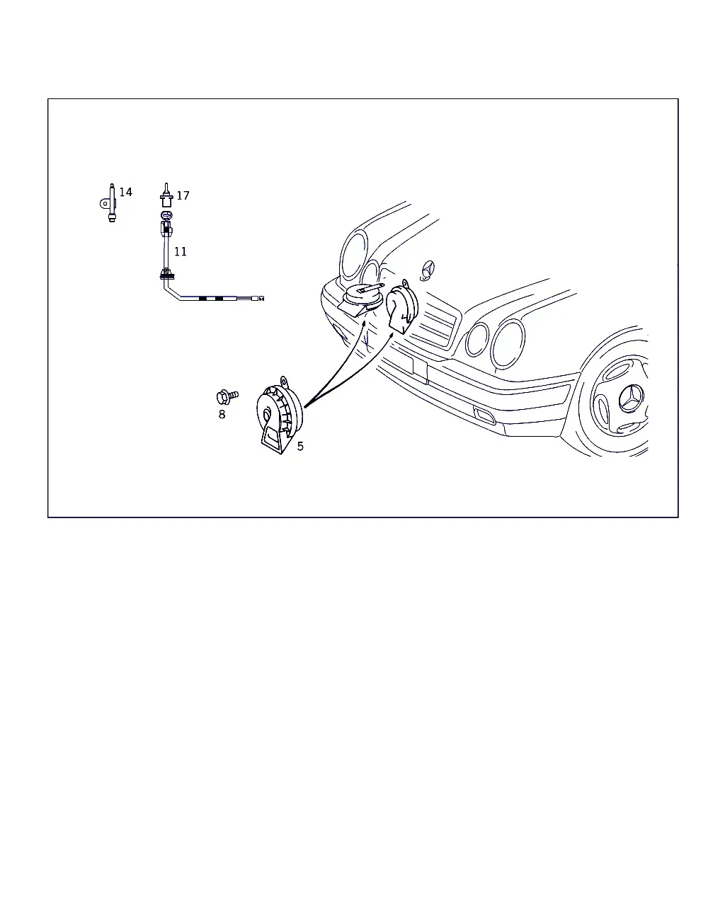 Horn and Outside Temperature Sensor diagram