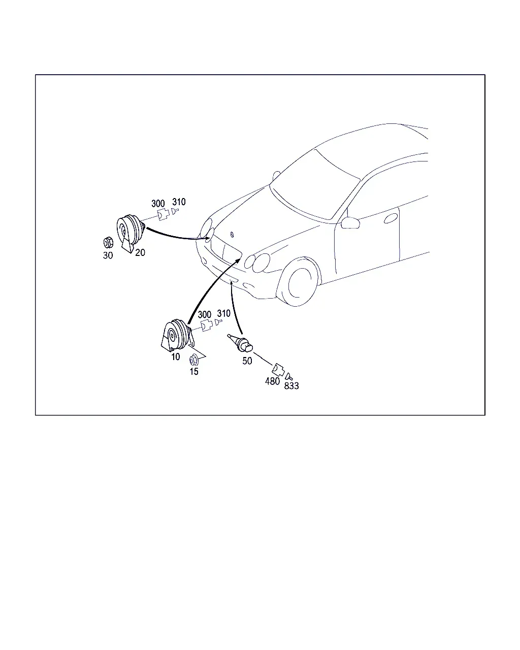 Horn and Ambient Temperature Sensor diagram