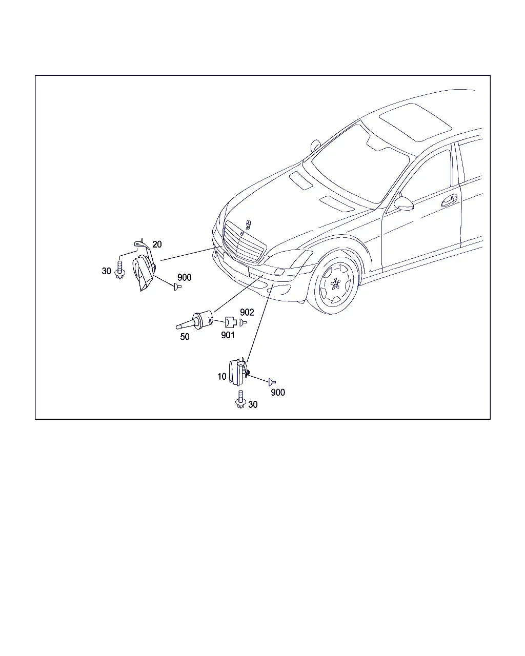 Horn and Ambient Temperature Sensor diagram