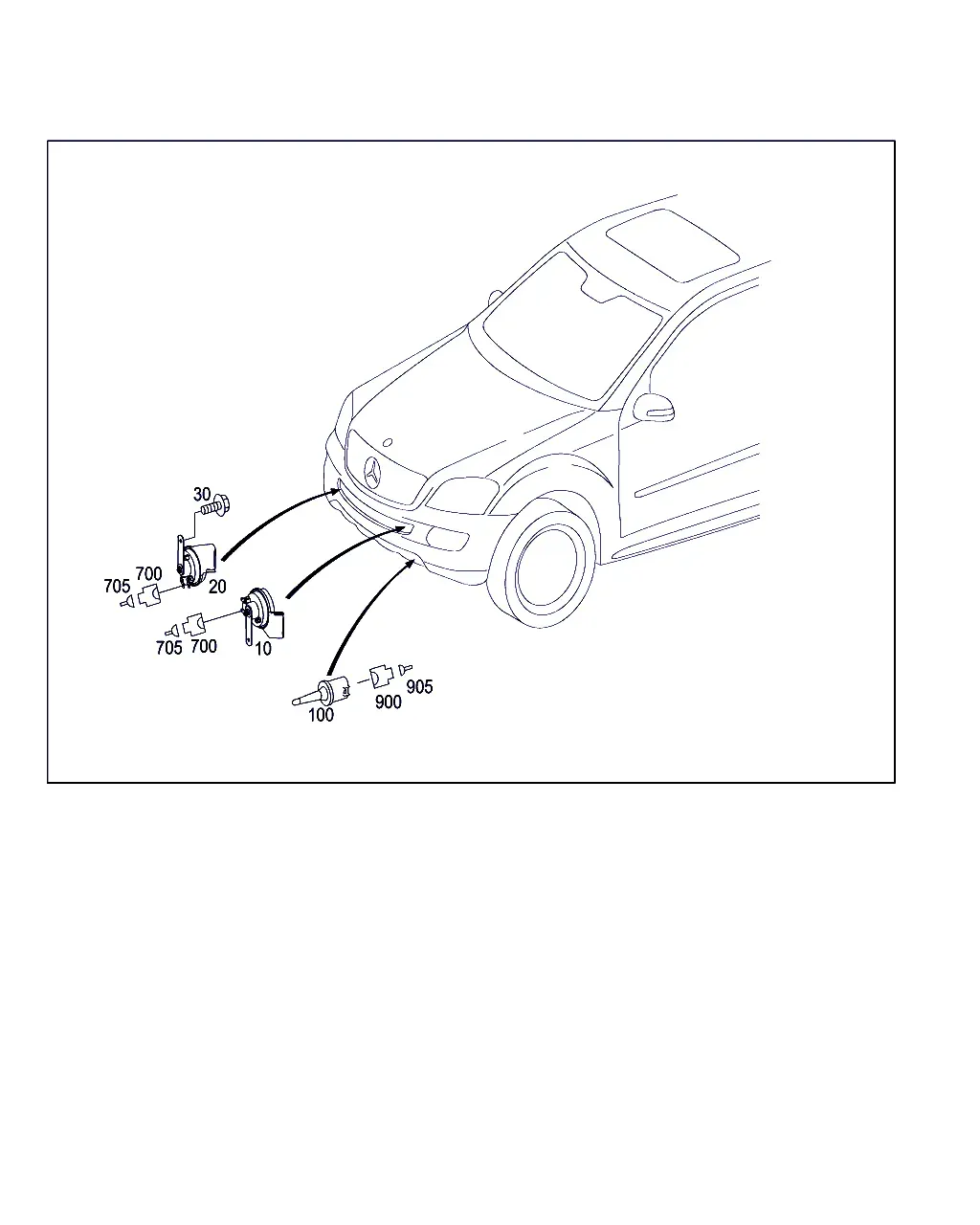 Horn and Ambient Temperature Sensor diagram