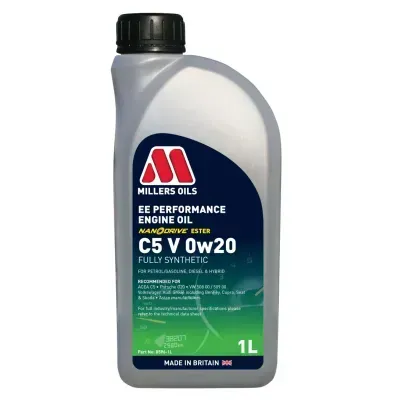 Motor oil Millers Oils EE Performance C5 V 0W-20 1L