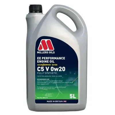 Motor oil Millers Oils EE Performance C5 V 0W-20 5L