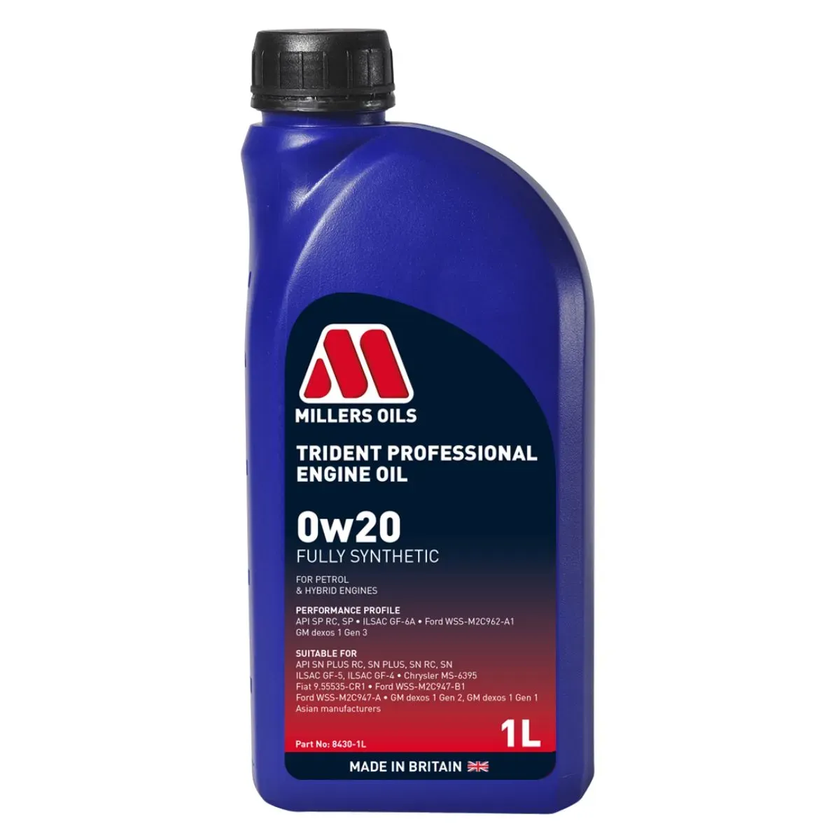 Motor oil Millers Oils Trident Professional 0W-20 1L