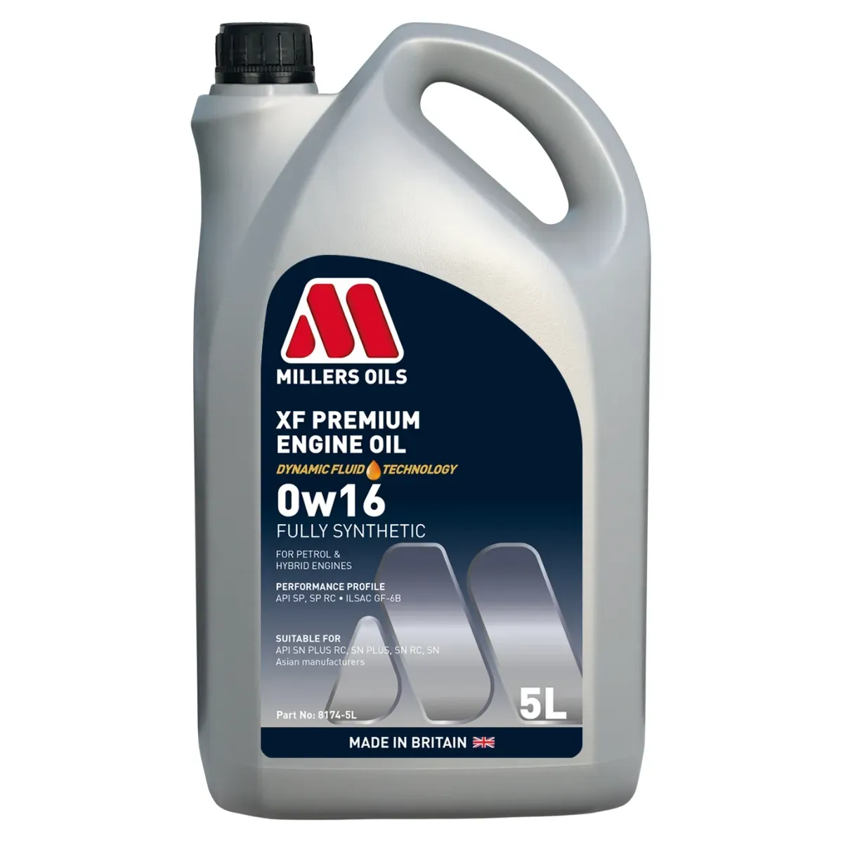 Motor oil Millers Oils XF Premium 0W-16 5L