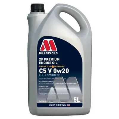 Motor oil Millers Oils XF Premium C5 V 0W-20 5L
