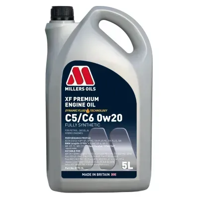 Motor oil Millers Oils XF Premium C5/C6 0W-20 5L