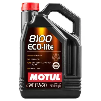Моторное масло Motul 8100 Eco-lite 0W-20 4L