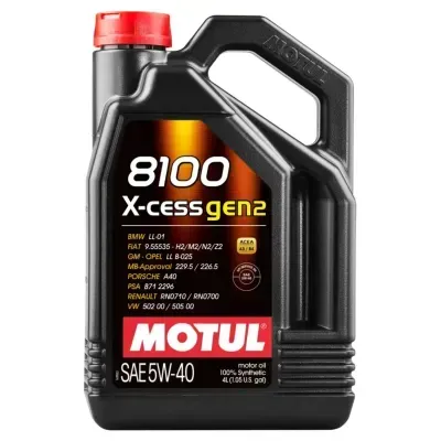 Motor oil Motul 8100 X-cess Gen2 5W-40 4L