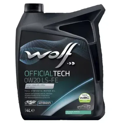 Motor oil Wolf OfficialTech 0W-20 LS-FE 4L
